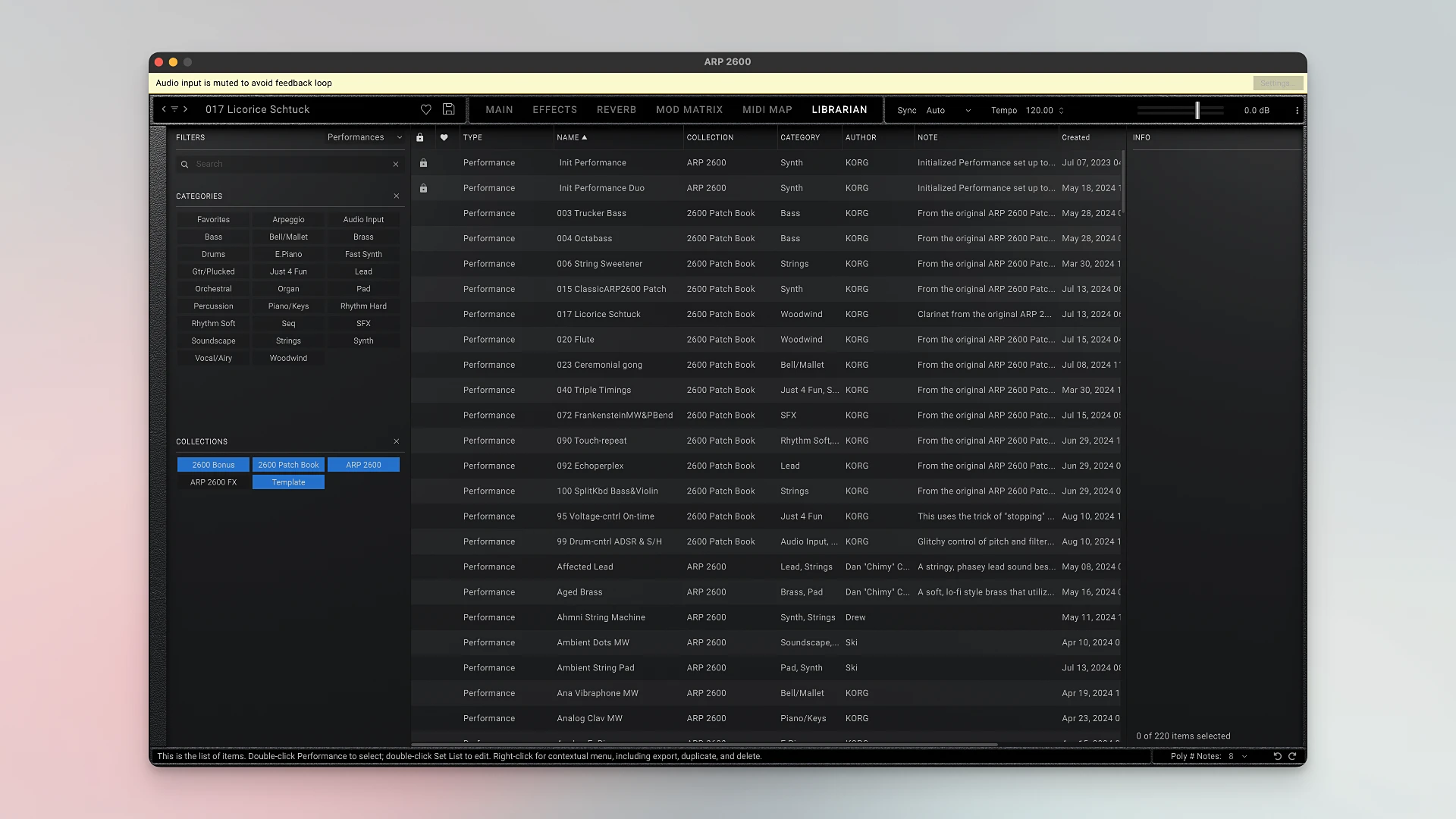KORG Software ARP 2600 screenshot 4